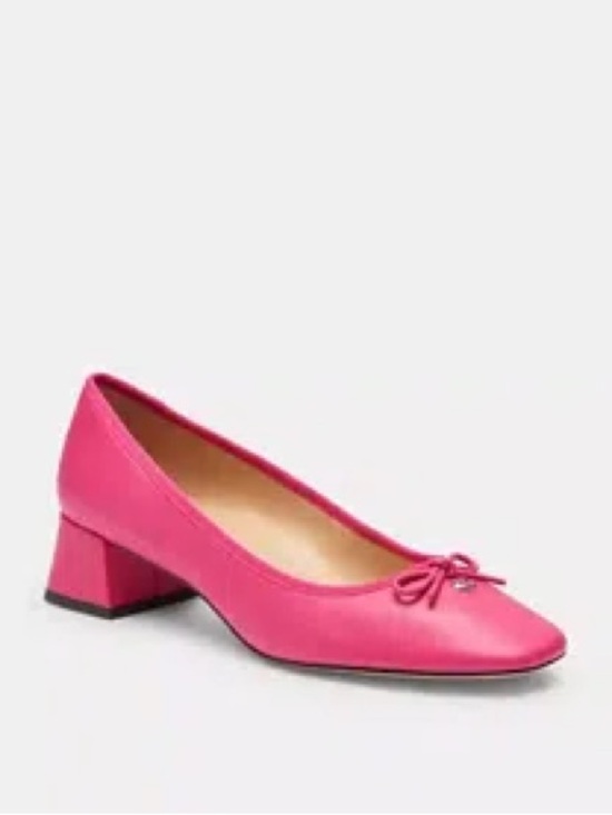 Coach Shoes - Coach Pink Ava Ballet Pump